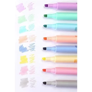 ชุด 8 สี ไฮไลท์ สีพาสเทล ปากกาเน้นข้อความ ปากกาไฮไลต์ 716