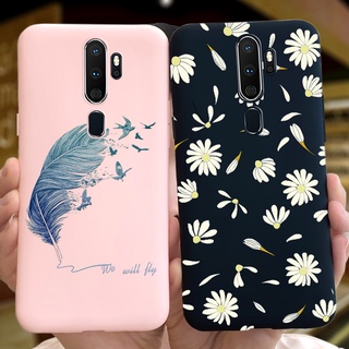 เคสโทรศัพท์มือถือซิลิโคนลายขนนกดอกไม้สําหรับ Oppo A5 2020 / A9 (2020) A11X Cph1937 Cph1935