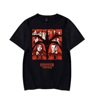 Stranger Things เสื้อยืดผ้าฝ้าย พิมพ์ลาย สำหรับผู้ชาย และผู้หญิง JA01946