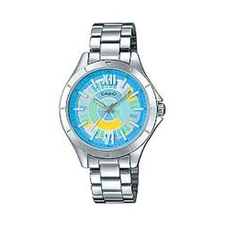 Casio นาฬิกาข้อมือผู้หญิง สายสแตนเลส รุ่น LTP-E129D-2ADF