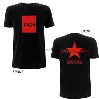 เสื้อยืดโอเวอร์ไซส์ใหม่ เสื้อยืดลําลอง แขนสั้น คอกลม พิมพ์ลาย Rage Against The Machine Red Square สีดํา Ljbpom07Dliamj16