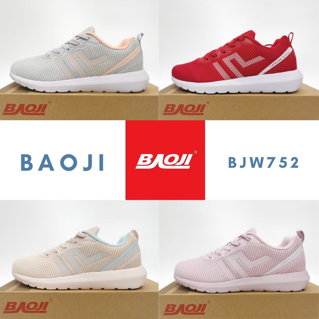 [ตรงปก+ส่งไว] Baoji บาโอจิ แท้100% รองเท้าผ้าใบผู้หญิง bjw752