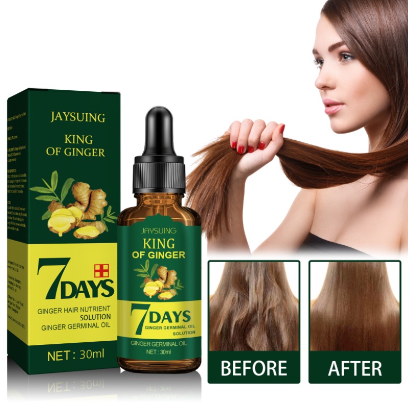 Ginger King Hair Essential Oil เซรั่มผมร่วง Hair Growth Essence Hair Care