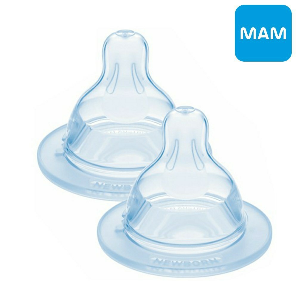 MAM จุกนม สำหรับขวดนม MAM 1 แพ็ค (2 ชิ้น) (มีหลายขนาด)