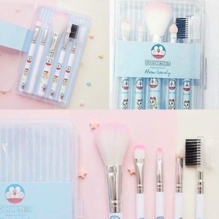 ชุดแปรงแต่งหน้าโดราเอมอน 5 ชิ้น Doraemon Brush Set