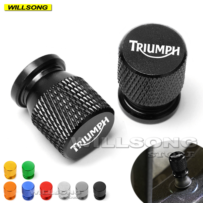 วาล์วยางรถจักรยานยนต์ปลั๊กฝาปิดฝาปิดช่องอากาศ Triumph ทุกรุ่น Daytona 675 R Speed Triple 1050 Tiger 800 1200 Street