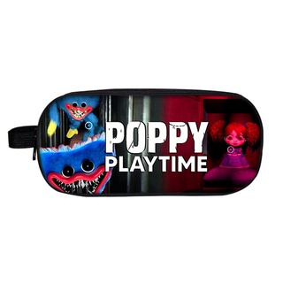 กระเป๋าดินสอ พิมพ์ลายป๊อปปี้ Playtime สองชั้น จุของได้เยอะ สําหรับเด็กนักเรียน