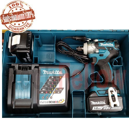 บล็อกไร้สาย 18V MAKITA DTW285(BL Motor)+2 ก้อน แบตเตอรี้ 18V