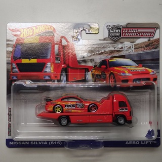 hotwheels team transport nissan silvia s15 Aero lift