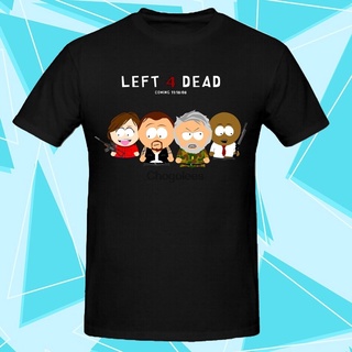 เสื้อผ้าผชเสื้อยืดแขนสั้น ผ้าฝ้าย พิมพ์ลาย Left 4 Dead แฟชั่นสําหรับผู้ชายS-5XL