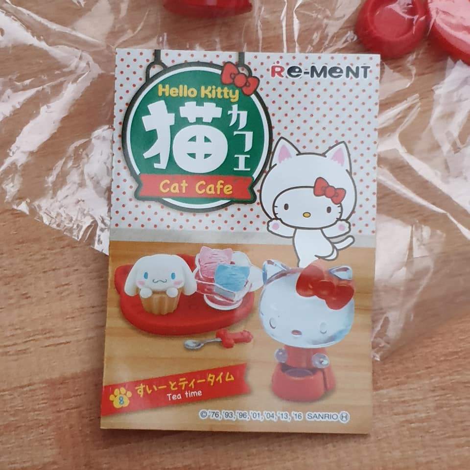 Re-Ment Hello Kitty Cat Cafe Miniatures รีเม้น คิตตี้ ขายแยกเซ็ท
