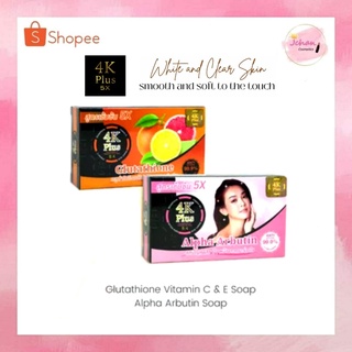 4K Plus 5X Glutathione &amp; Vitamin C&amp;E Alpha Arbutin Soap / Alpha Arbutin Soap สบู่ สี่เค 100g