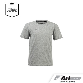 ARI KIDS ALLDAY PIMA COTTON TEE - GREY/GREY เสื้อยืดเด็ก อาริ ออลเดย์ พีม่า สีเทา