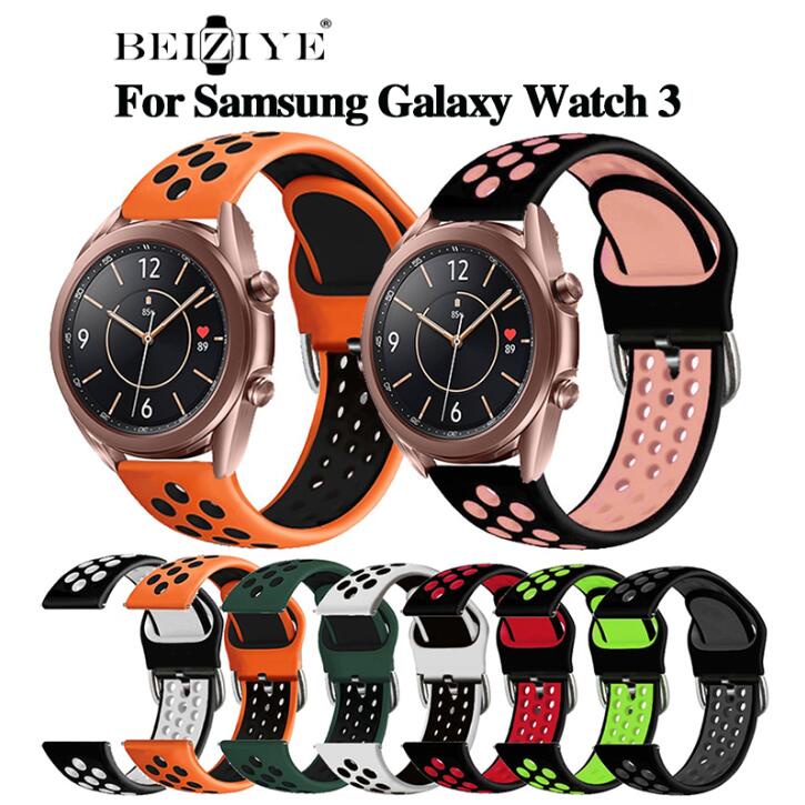 beiziye Samsung galaxy watch 3 41mm นาฬิกา Samsung galaxy watch 3 สายนาฬิกา สมาร์ทวอทช์ สายซิลิโคน สาย for Samsung galaxy watch 3 45mm สมาร์ทวอทช์
