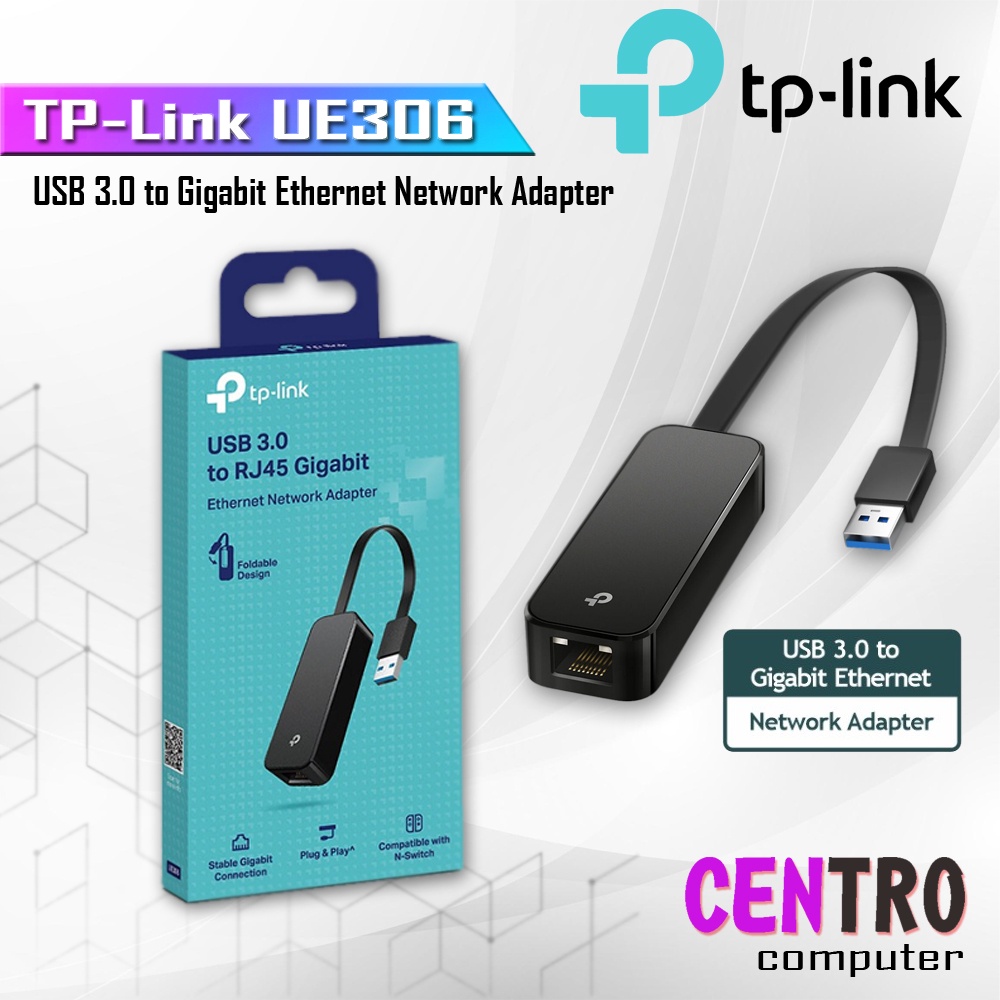 TPLINK UE306 USB 3.0 เป็น RJ45 Gigabit Ethernet Network Adapter