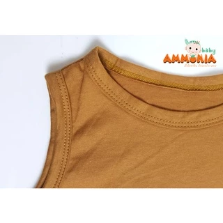 เสื้อกล้ามแขนกุด ผ้ายืด Cotton 10สี(แรกเกิด-7ขวบ)