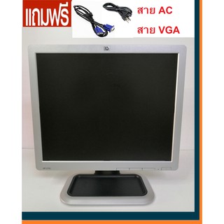 จอ HP 17” MONITOR สแควร์ Monitor VGA  แถมสายไฟ ac สาย VGA