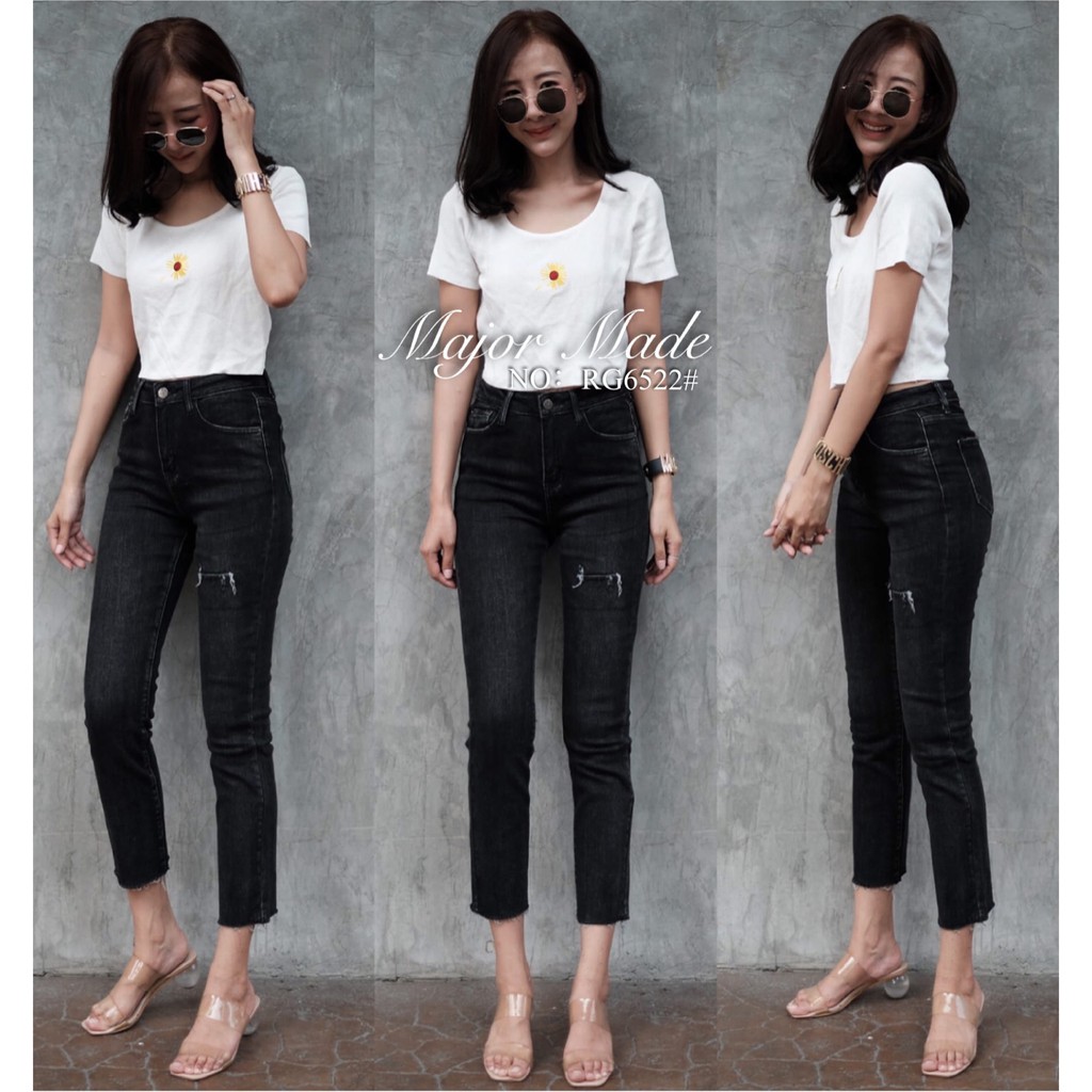 Ruige Jeans กางเกงยีนส์ 8 ส่วน•No.Rg6522•