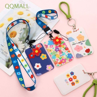 Qqmall กระเป๋าใส่บัตรเครดิตลายดอกไม้น่ารักสําหรับเด็ก