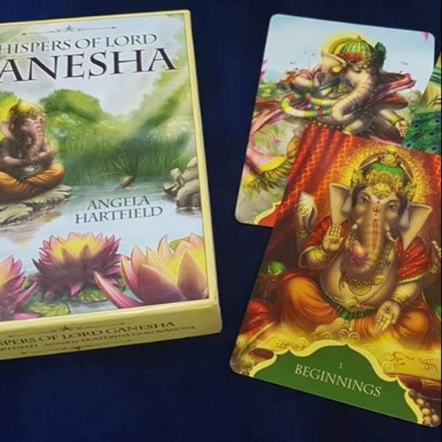 HJ ไพ่พระพิฆเนศ "Whisper of Lord Ganesha"  ไพ่ออราเคิลแท้ ไพ่ออราเคิล ไพ่ยิปซี ไพ่ทาโร่ต์ Tarot Oracle Card