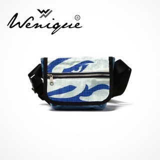 Messenger Bag : Premium Limited Blue Eagle กระเป๋าสะพายข้าง ลายอินทรี  ขนาด 23*17*6 ซม. (G002)