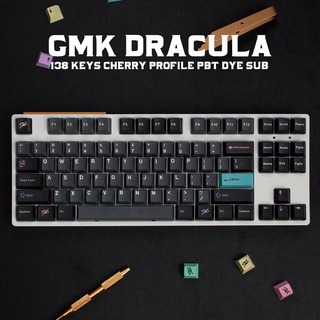 ปุ่มกดคีย์บอร์ด PBT 130 คีย์ GMK ลายเชอร์รี่ สีย้อม