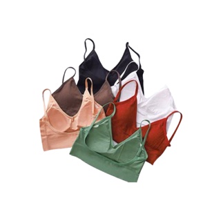 โปรโมชั่น : 🧸🧧𝑩𝒓𝒂𝑩𝒓𝒂𝑩𝒓𝒂🧸 bra-064 เสื้อชั้นใน ครอป ทอป ผ้าดี ใสสบาย