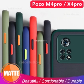 เคสโทรศัพท์มือถือแบบแข็ง ผิวด้าน กันกระแทก กันรอยเลนส์กล้อง สําหรับ Xiaomi Poco M3 X3 M4 X4 pro X3 GT M4pro X4pro M3pro X3pro X3Nfc X3gt X4Nfc PocoM4 4G 5G