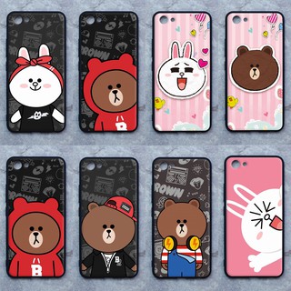 เคส Vivo Y81 / Y81i  ใช้เคสเดียวกัน ลายหมีบราวน์  ขอบนิ่มหลังแข็ง เคสมือถือ เคสโทรศัพท์ Case