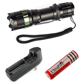 ไฟฉาย Ultrafire SA9 7W 800LM CREE Q5 LED(พร้อมที่ชาร์จถ่านและถ่านชาร์จ)