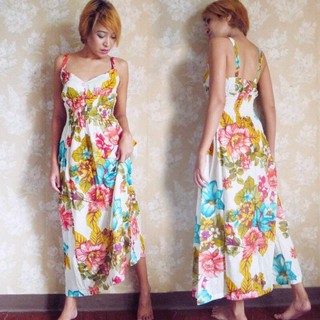 Maxi Dress ลายดอกไม้