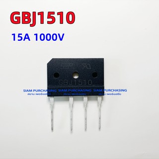 ไดโอด GBJ1510 15A 1000V SEP Diode Bridge Rectifier