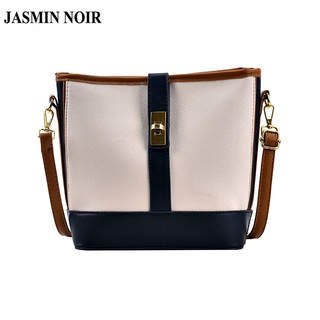 Jasmin Noir กระเป๋าสะพายไหล่ หนัง PU มีตัวล็อค สําหรับผู้หญิง