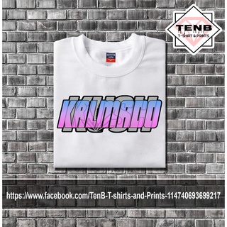 เสื้อยืดผ้าฝ้ายพิมพ์ลายแฟชั่น KALMADO เสื้อยืดดีไซน์เรียบง่ายและพิมพ์ลาย UNISEX