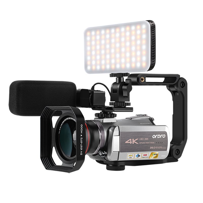 Video Camera 4K Camcorder Professional Ordro AZ50 64X Digital Zoom IR