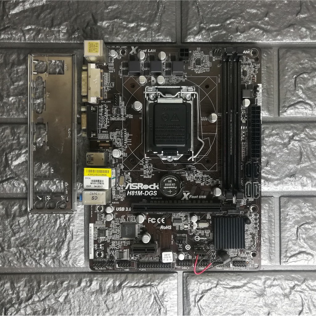 ⚡️เมนบอร์ด ASRock H81 M-DGS R2.0 LGA1150 มีฝาหลัง ฟรี Speakerเมนบอร์ด
