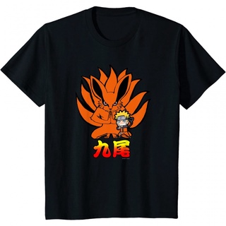 เสื้อคนอ้วน - นารูโตะ Shippuden นารูโตะคุรามะเก้าหาง Chibi เสื้อยืดสําหรับผู้ชาย