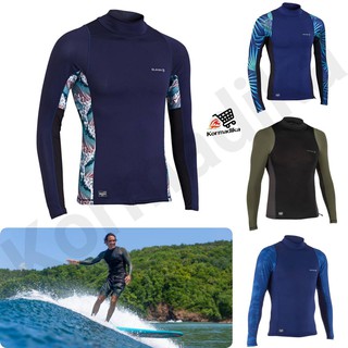 เสื้อโต้คลื่นแขนยาว กันรังสียูวี เสื้อว่ายน้ำผู้ชาย เสื้อว่ายน้ำ Mens Surfing Long Sleeve UV Protection Top T-Shirt 500