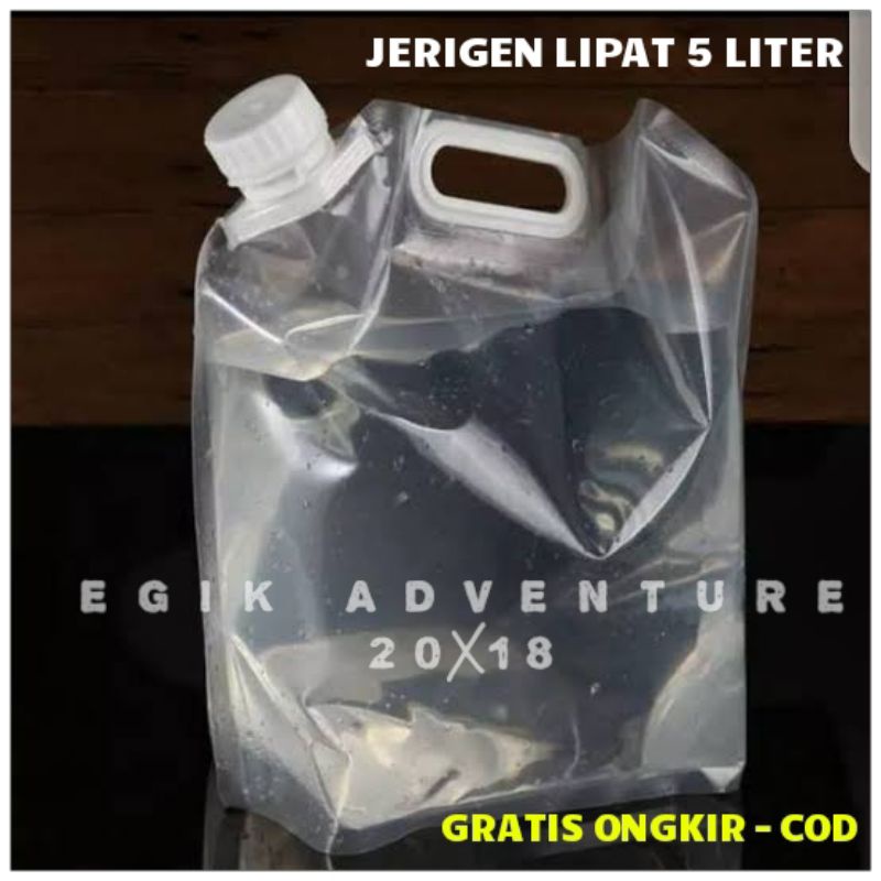 กระป๋องเจอร์รี่แบบพับ 5 ลิตร | 5l Portable Camping Jerry Can | กระป๋องเจอร์รี่ 10 ลิตร