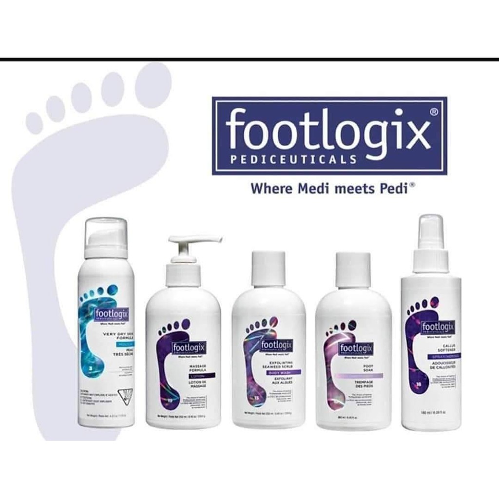 Footlogix ชุดเซตสปาเท้า 5 ชิ้น 3 ตัวเลือกมูสโฟม ของแท้นำเข้าจาก CANADA พร้อมส่ง