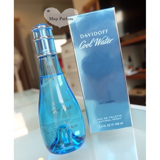 Davidoff Cool Water for Women Edt 100 ml. ( กล่องขาย )