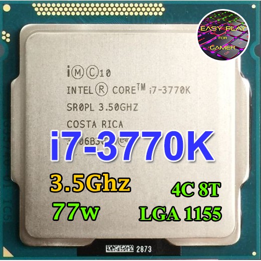 ⚡️CPU intel  i7-3770K 3.5Ghz 4คอร์8เทรด 77W Socket 1155 ฟรีซิลิโคน1ซอง i7 3770 K
