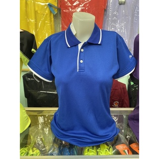 A352 เสื้อโปโลเข้ารูป Fly hawk สีน้ำเงิน size M