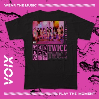 คอตต้อนคอกลมเสื้อยืด พิมพ์ลาย Kpop Twice "Taste Of Love"S-5XL