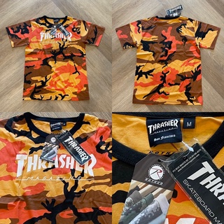 เสื้อ🔥Thrasher x Rothco 🔥 rare item  Camo สีส้ม