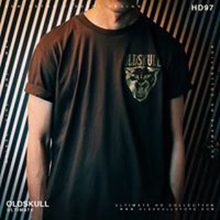 เสื้อยืดผู้ชาย Oldskull  Ultimate HD  - No.97  สีกรมท่า S-5XL