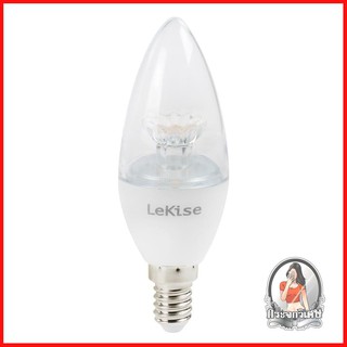 หลอดไฟ LED หลอดไฟ หลอดไฟ LED LEKISE C35 CANDLE CLEAR 6 วัตต์ WARMWHITE E14 สีเหลือง 
 หลอดไฟ LED หลอดจำปา ประหยัดพลังงาน