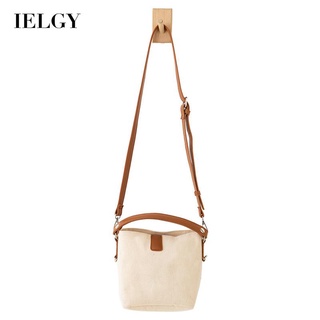 IELGY ladies bucket messenger bag simple atmospheric canvas