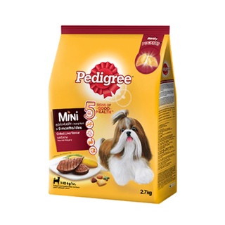 เพดดิกรี มินิ อาหารสุนัขพันธุ์เล็ก รสตับย่าง 2.7 กก. อาหารสุนัข Pedigree Dog Food Mini Grilled Liver 2.7 kg