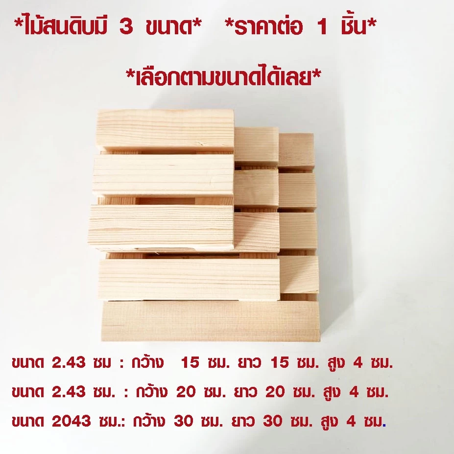 ไม้ระแนง ไม้พื้น แผ่นไม้ปูพื้น มี 3 ขนาด ใช้งาน คอนโด ระเบียง พื้นสวน สนามหญ้า ตกแต่งสวน วางอาหารแมว A BP